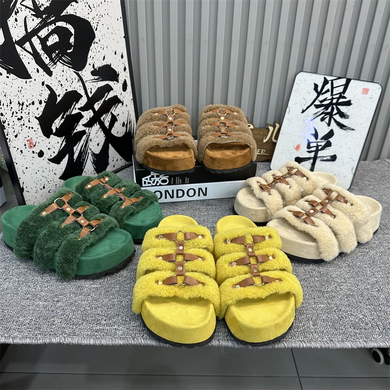 女士女鞋女款时尚休闲舒适夏季外穿厚底黄色沙滩防滑舒适潮流潮鞋