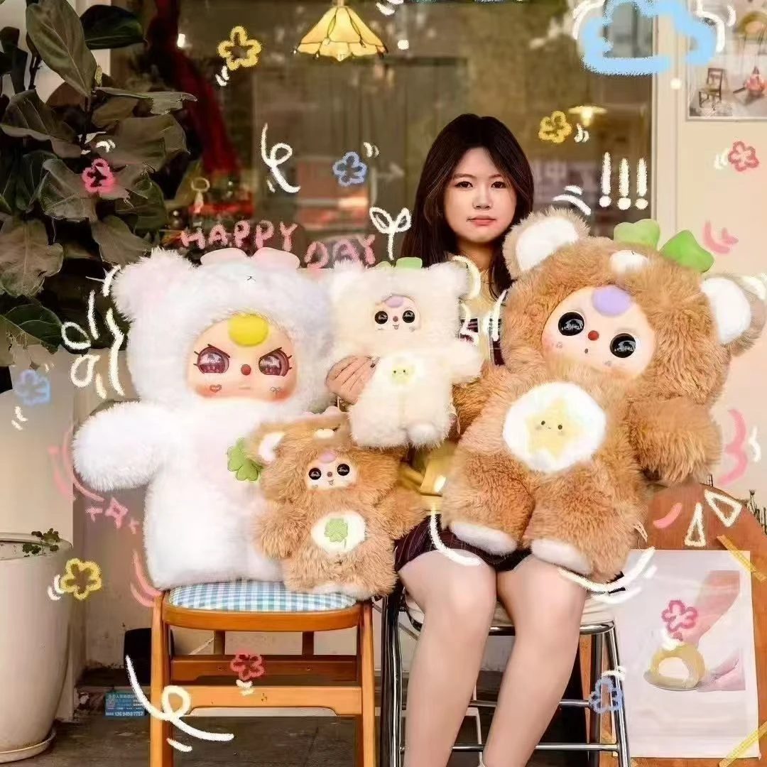 【代拆】正版babythree-娃三岁熊仔乖乖1000%体系列毛绒盲盒潮玩