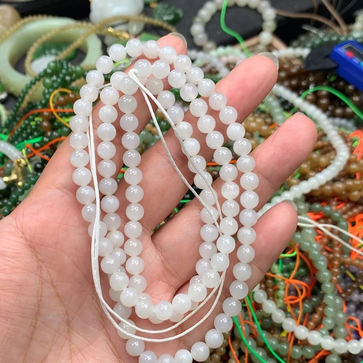 和田玉未镶嵌手链21