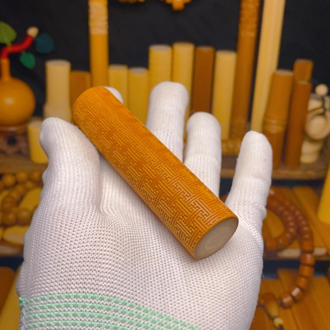 实心玉竹文玩手把件