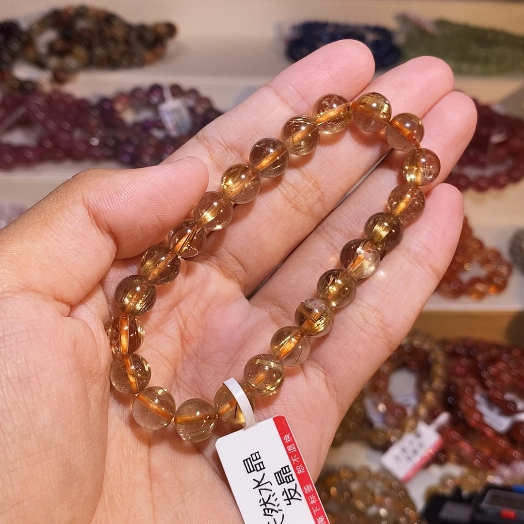 V***y发晶手链未镶嵌钛晶8mm