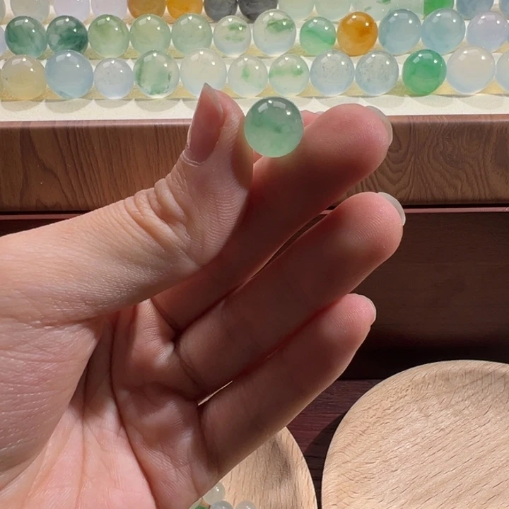 翡翠散珠天然缅甸翡翠A货10.0