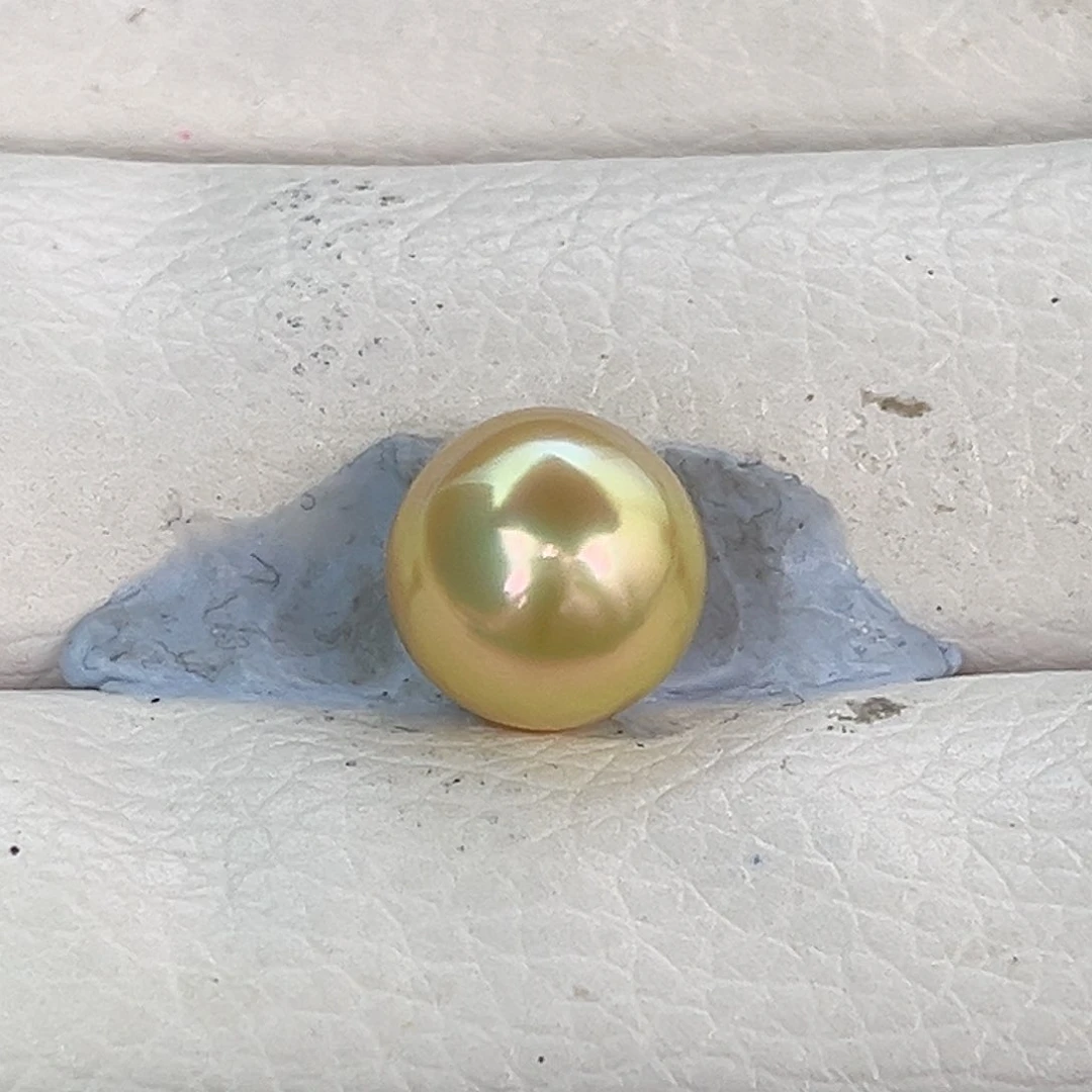 未镶嵌裸珠定制海水珍珠11.5炫彩金珠