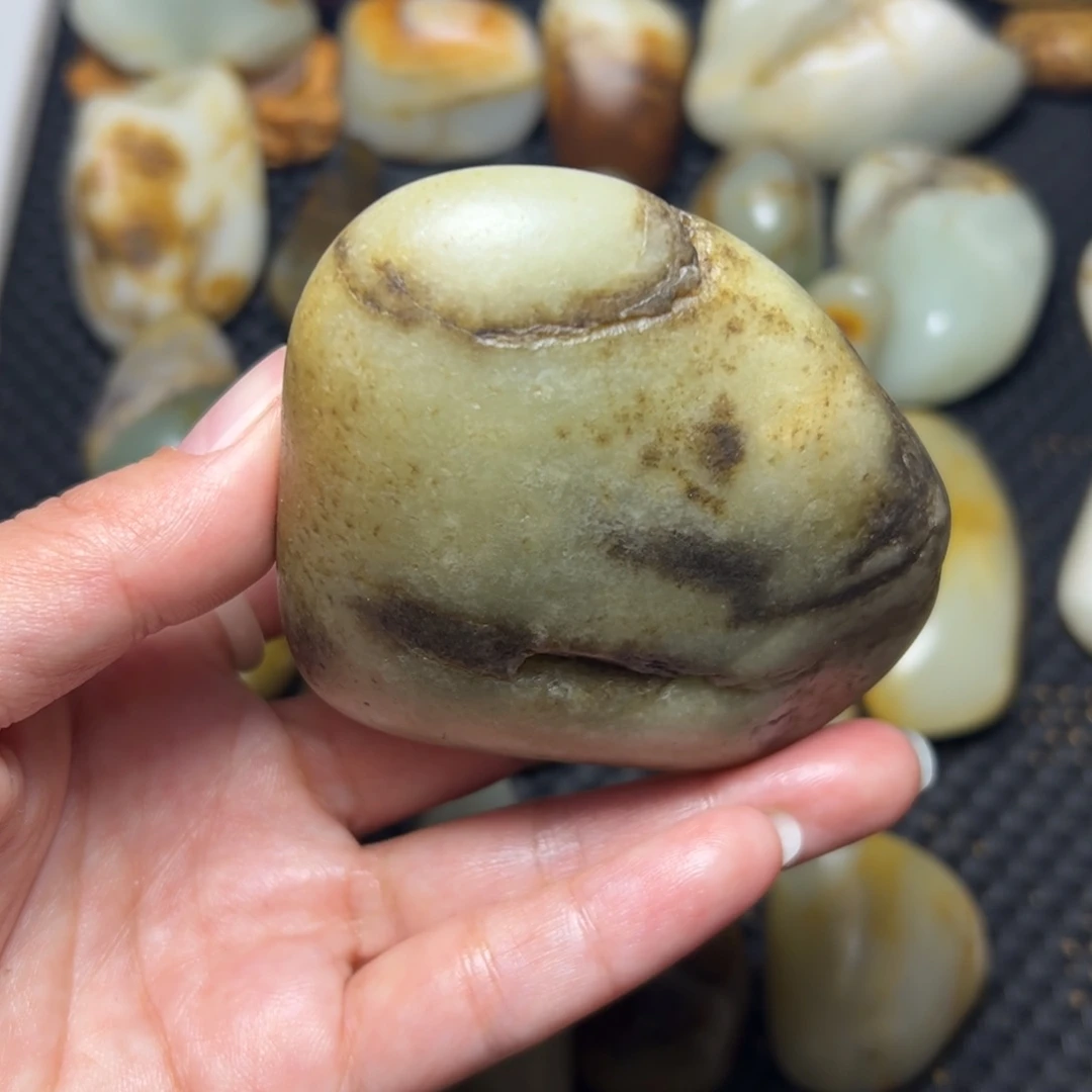 和田玉未镶嵌挂件A64