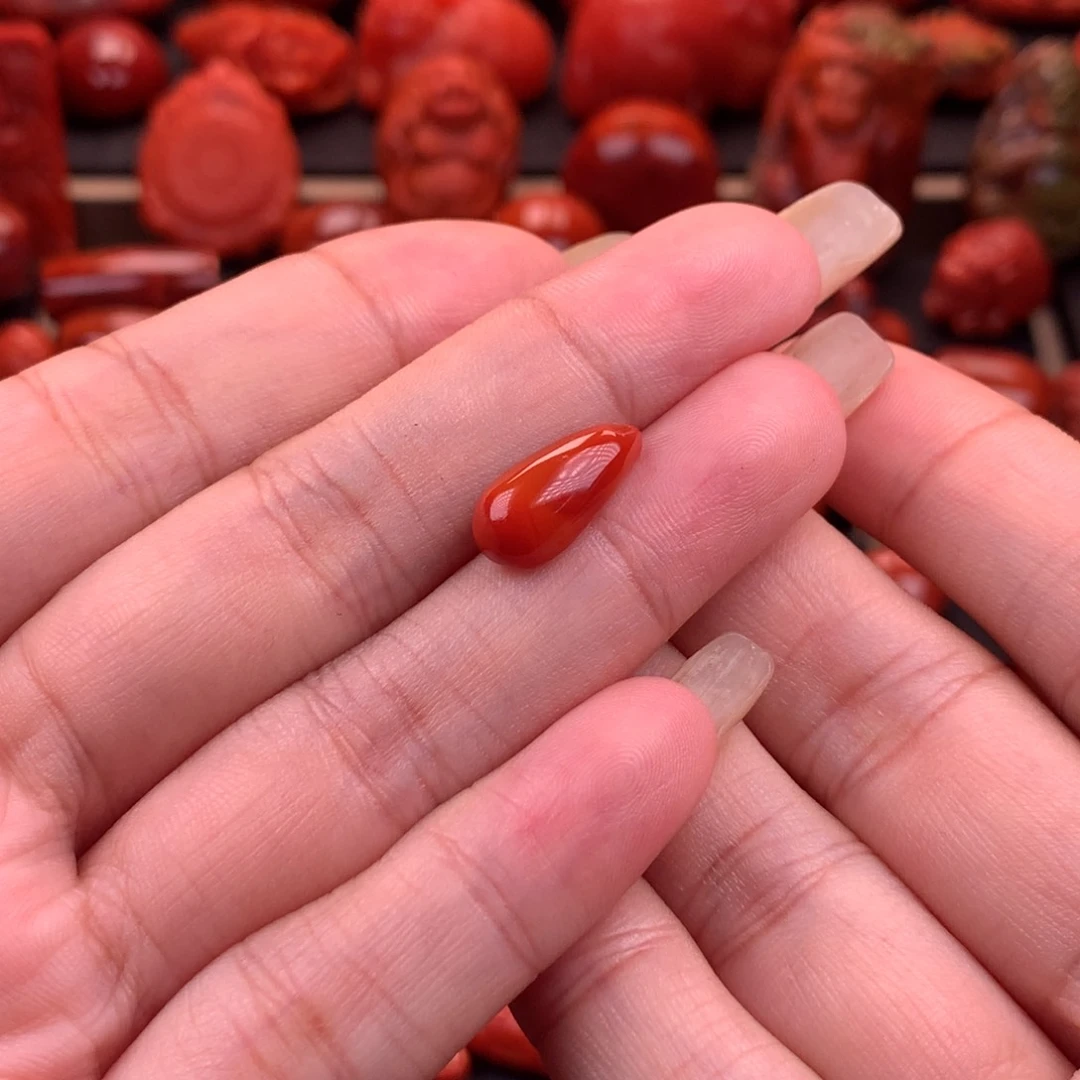 南红玛瑙南红川料原矿卡子未镶嵌