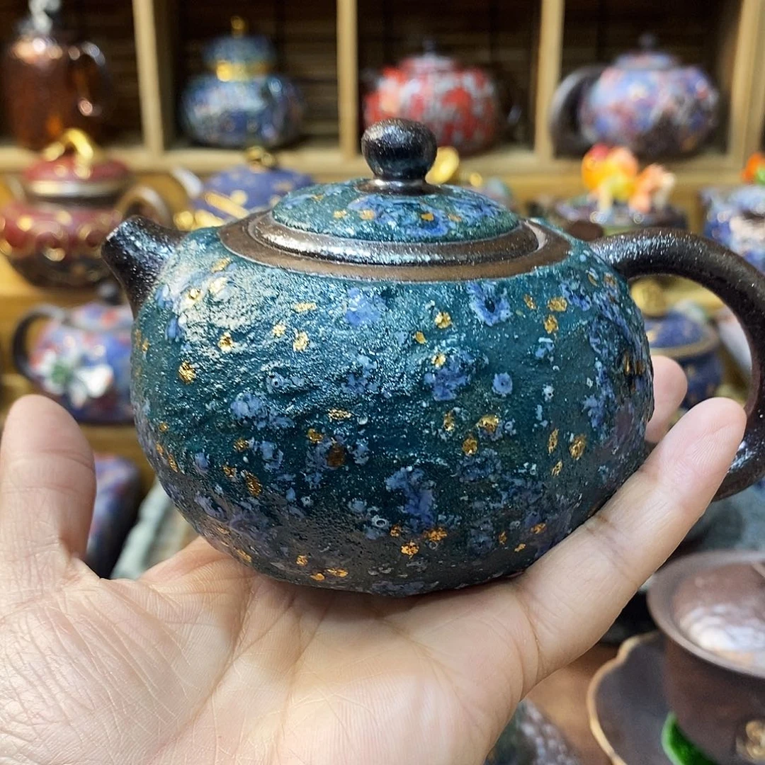 粗陶柴烧志野茶器
