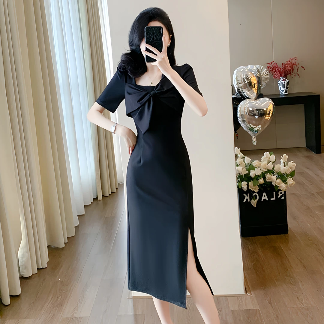 夏天裙子洋气高贵上档次高级轻奢女装高端女士连衣裙高档气质显瘦