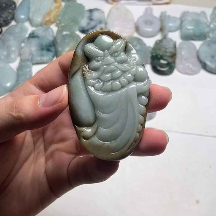 未镶嵌定制翡翠达摩28