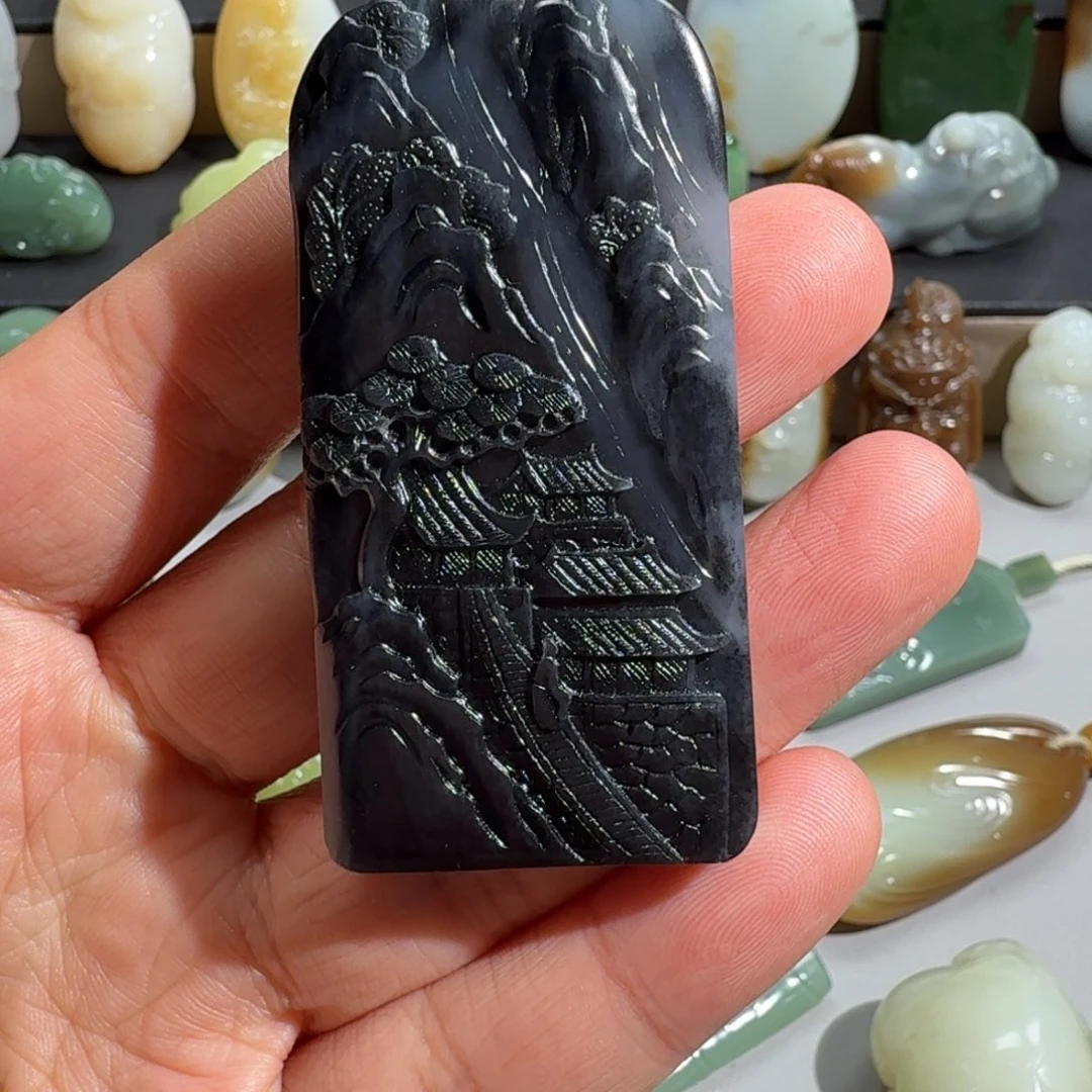 和田玉未镶嵌颈饰