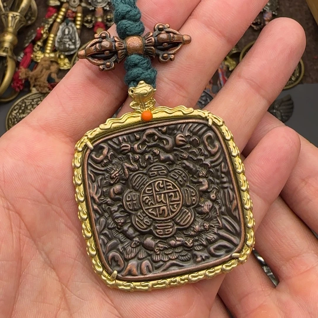 老铜九宫牌吊坠喜欢的来