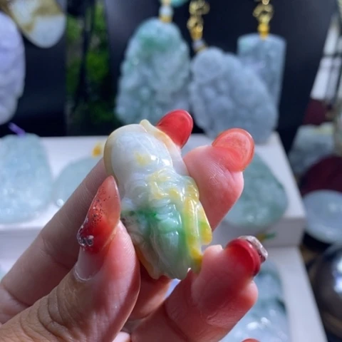 【闪购商品】颈饰未镶嵌翡翠寿星