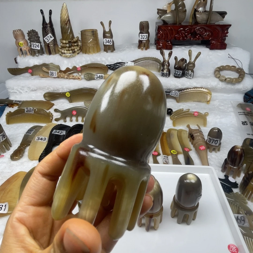 强***志牛角梳福利款梳子