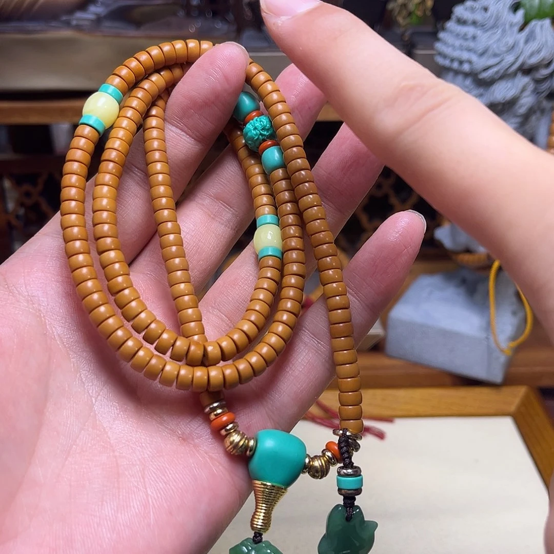 橄榄核手串/手链6.0清水橄榄核尖药片脖挂