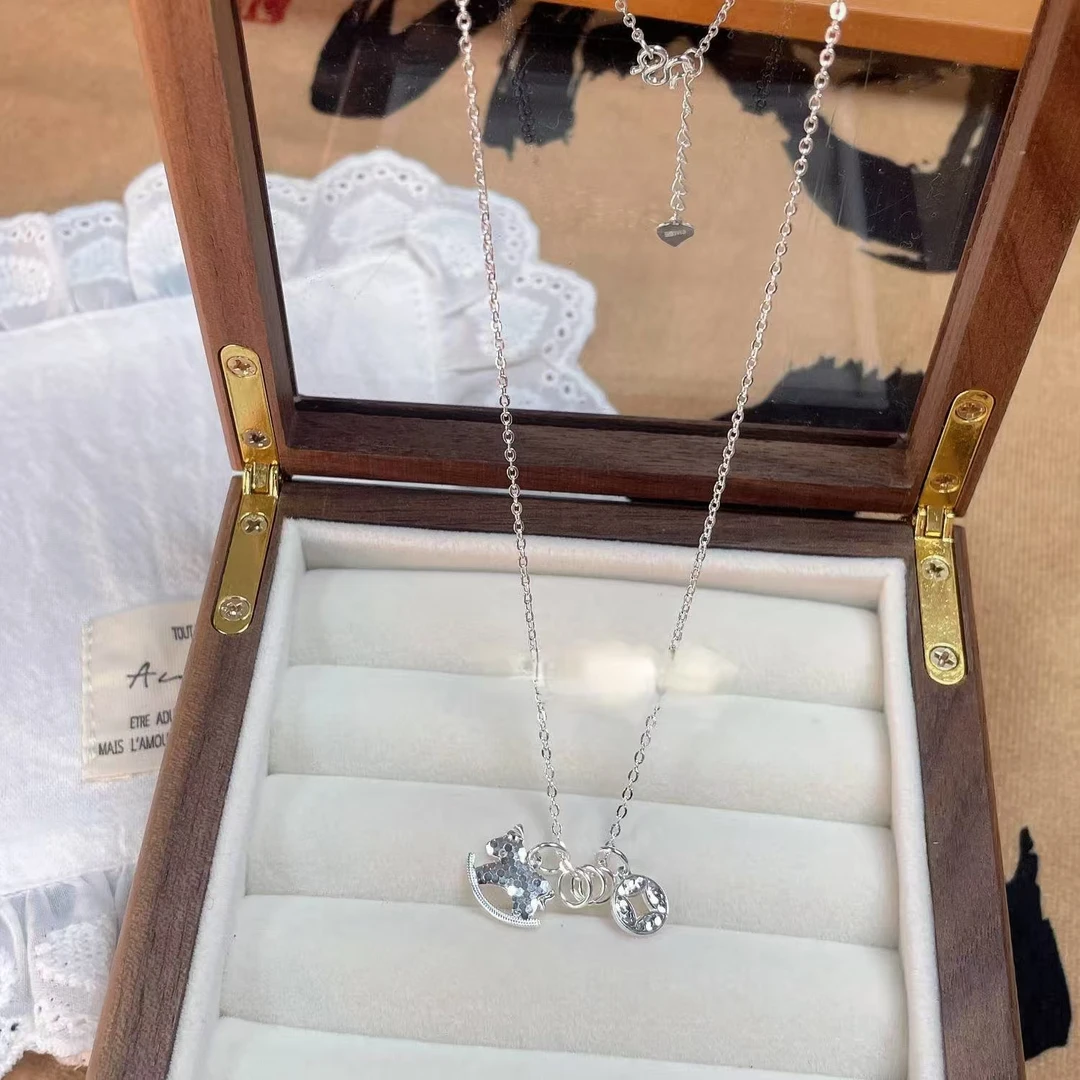 坠链均足银珐琅 9999马上有钱套链甜美精美民族风铜钱招财项链