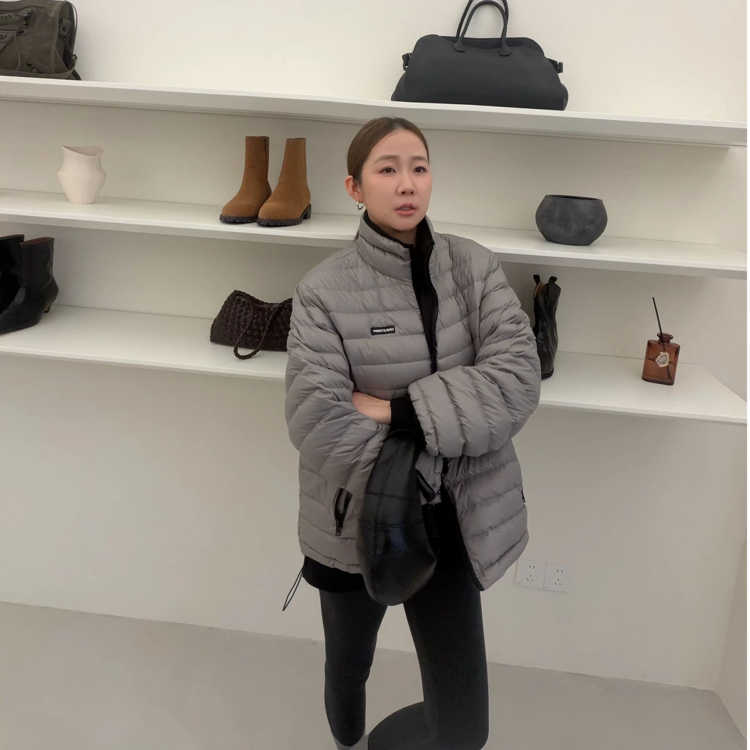 widelia陈魅儿2025秋冬新款 立领轻薄保暖排骨面包服女外套827125