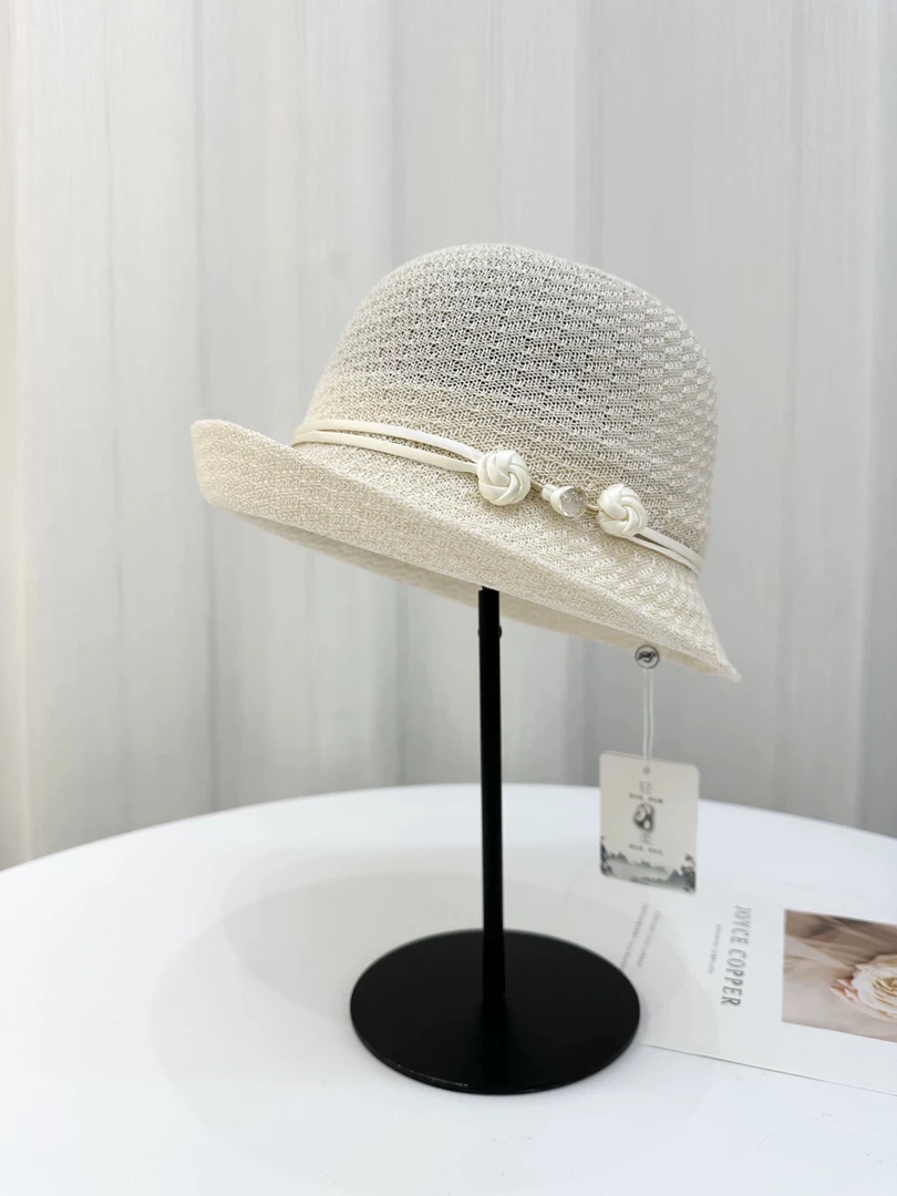 如意节镂空高级半翘礼帽帽子高级帽子