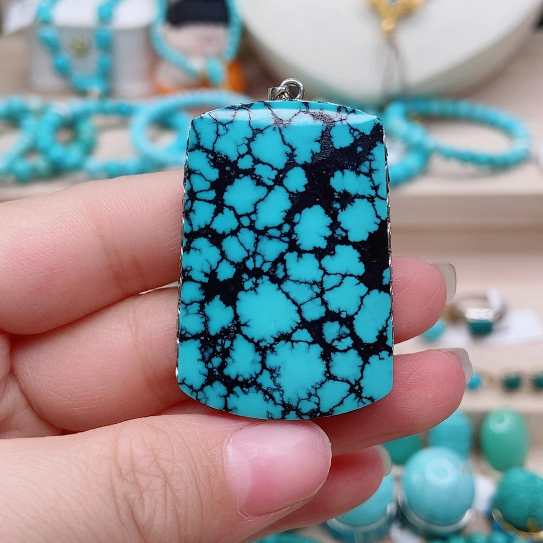 绿松石无事牌未镶嵌