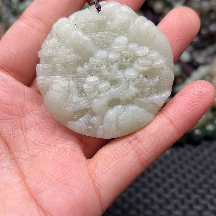 和田玉未镶嵌颈饰