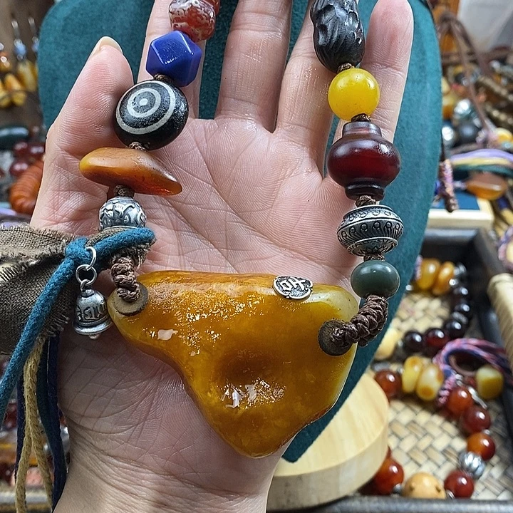 蜜蜡未镶嵌项链项链