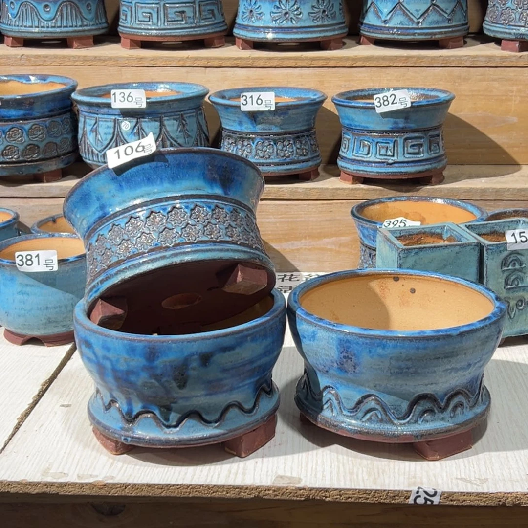 风***淡尚雅陶坊多肉花盆，内口径15