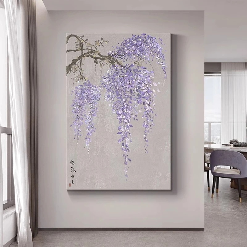 紫气东来玄关装饰画现代简约客厅墙挂画2025新款高级感入户门壁画