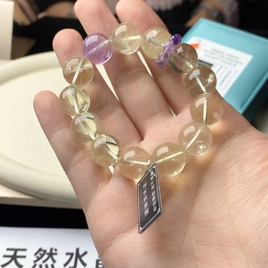 银S925镀金镶嵌手链水晶