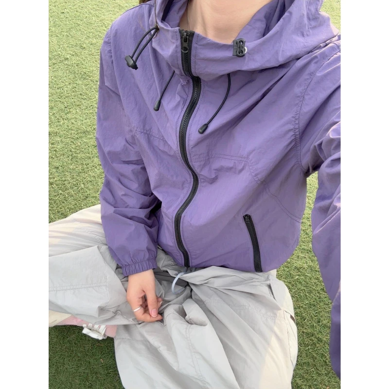 显白绝绝紫upf50+防晒衣男女户外防紫外线钓鱼服防晒外套夏季薄款