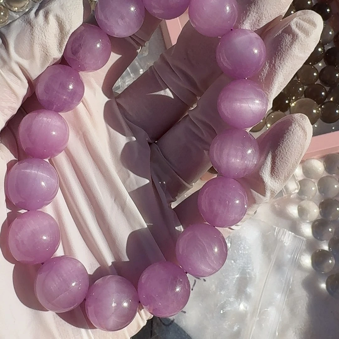 行***咪未镶嵌手链烟晶水晶