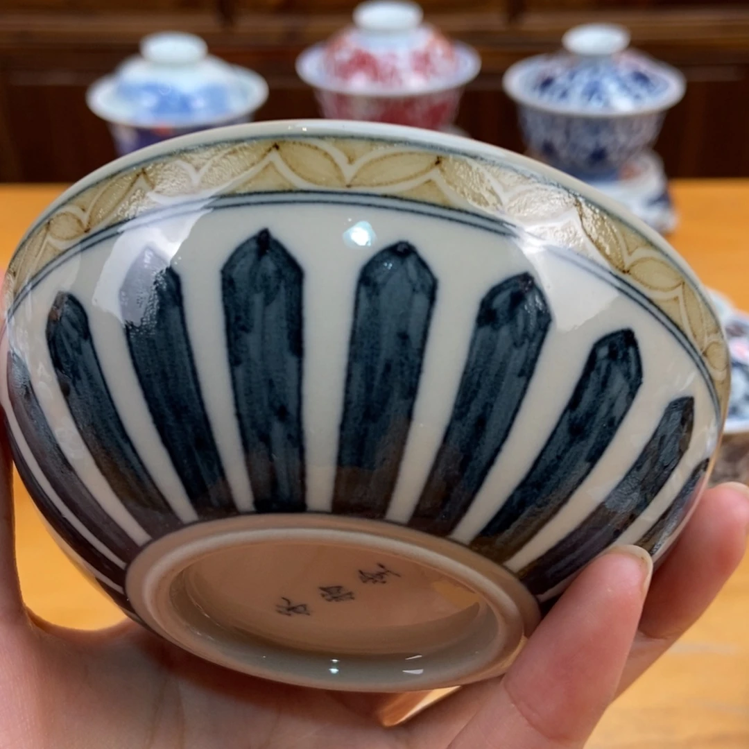 手绘现代茶具非古董