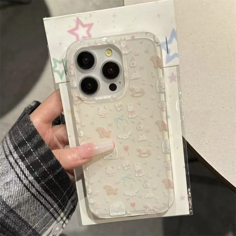 手机壳15PRO少女ins卡通14PRO可爱卡通