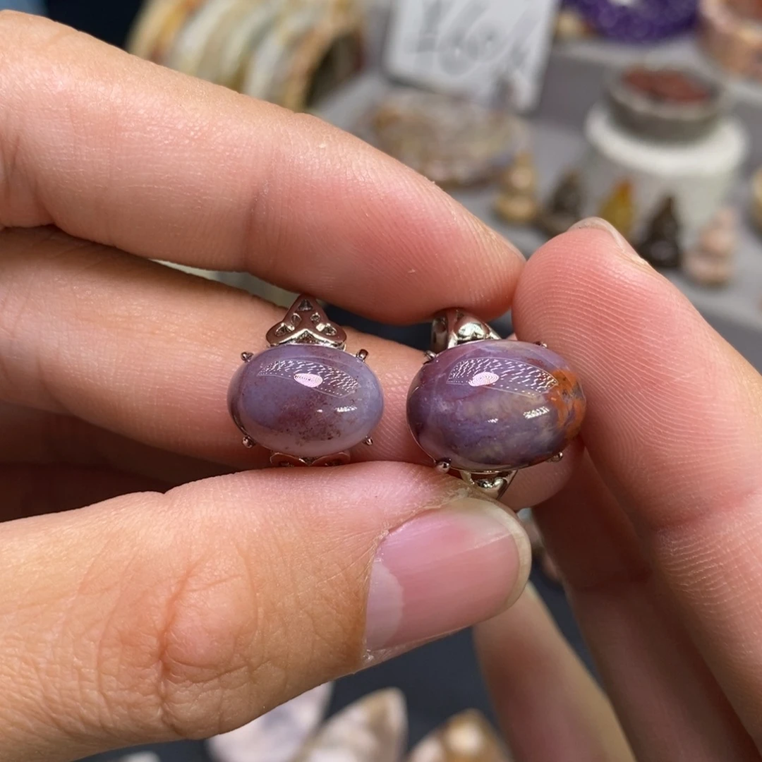 硅化玉合金戒指珊瑚玉