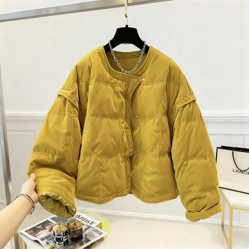 大气保暖外套女款爆款2025新款韩系秋冬装棉袄棉服女冬季洋气百搭