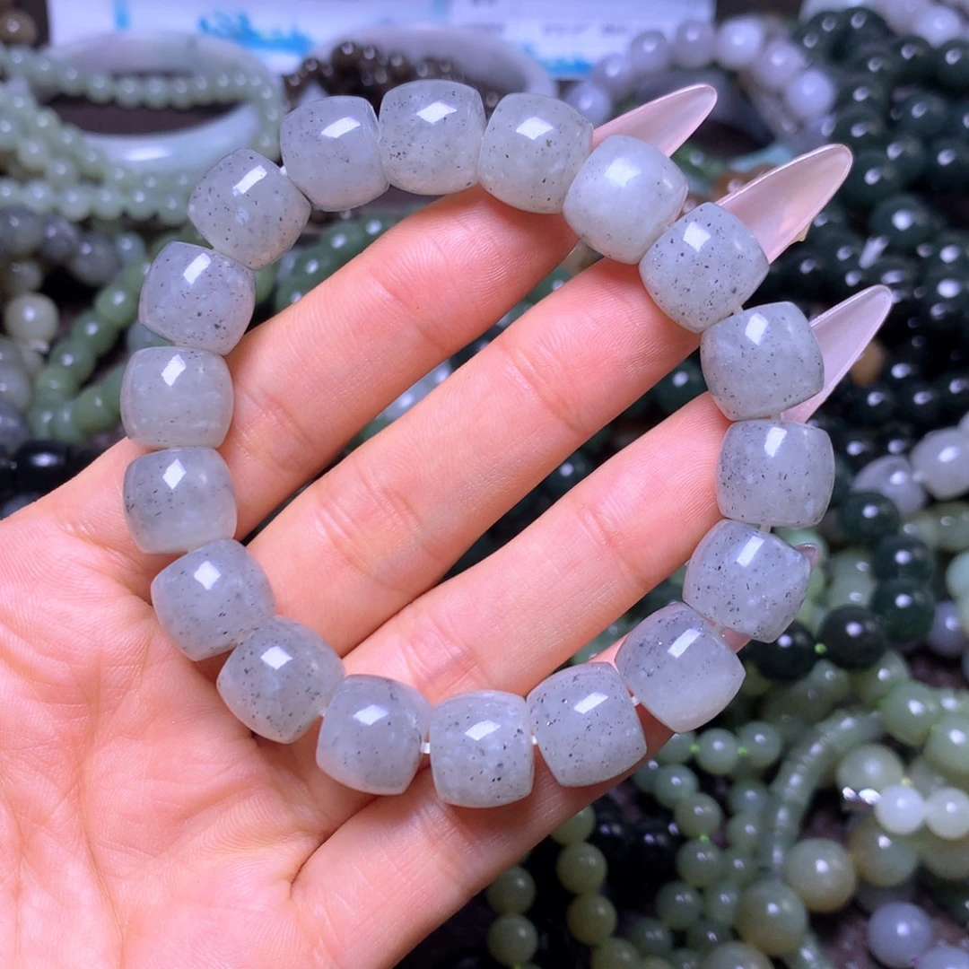 和田玉未镶嵌手串卡12