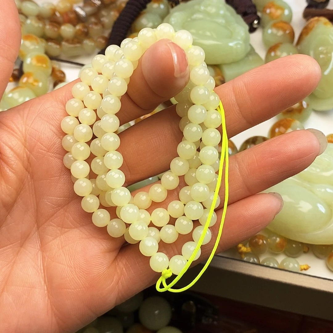 手链未镶嵌岫岩老玉（透闪石质玉）走***方