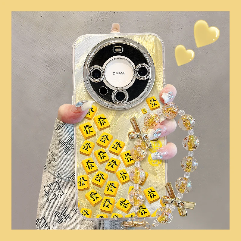 麻将發适用华为mate70pro+手机壳pura80ultra女新款mt60防摔p50潮