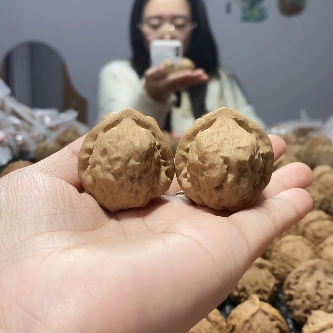 文玩核桃吊坠古蟾35修