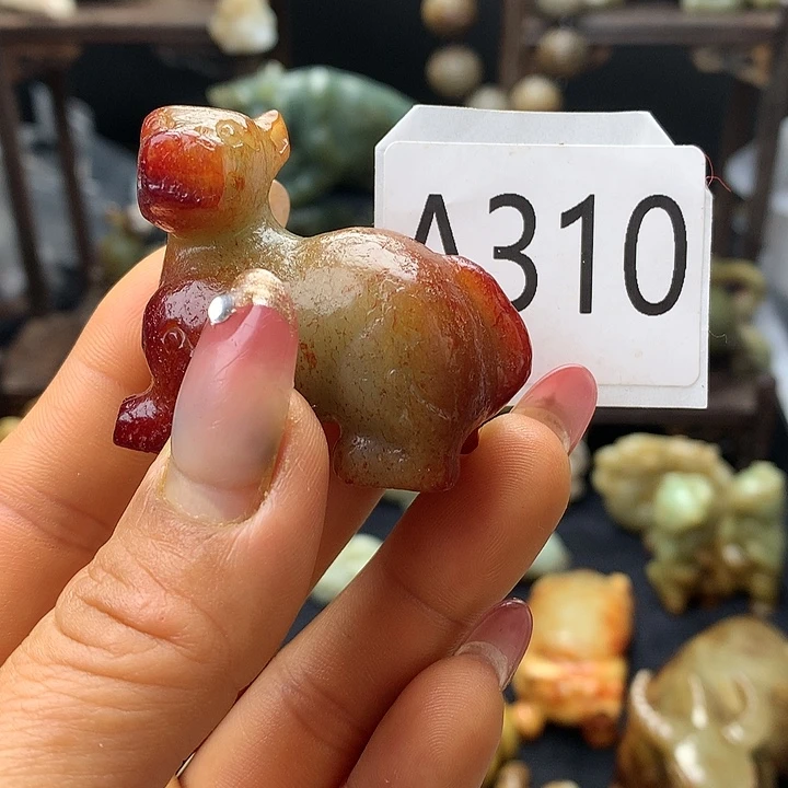 和田玉未镶嵌车挂