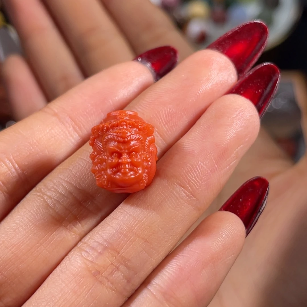 南红玛瑙未镶嵌三圣12.8mm