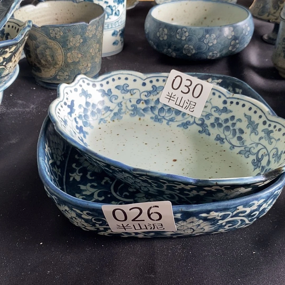 M***陶手工手绘青花高温陶瓷