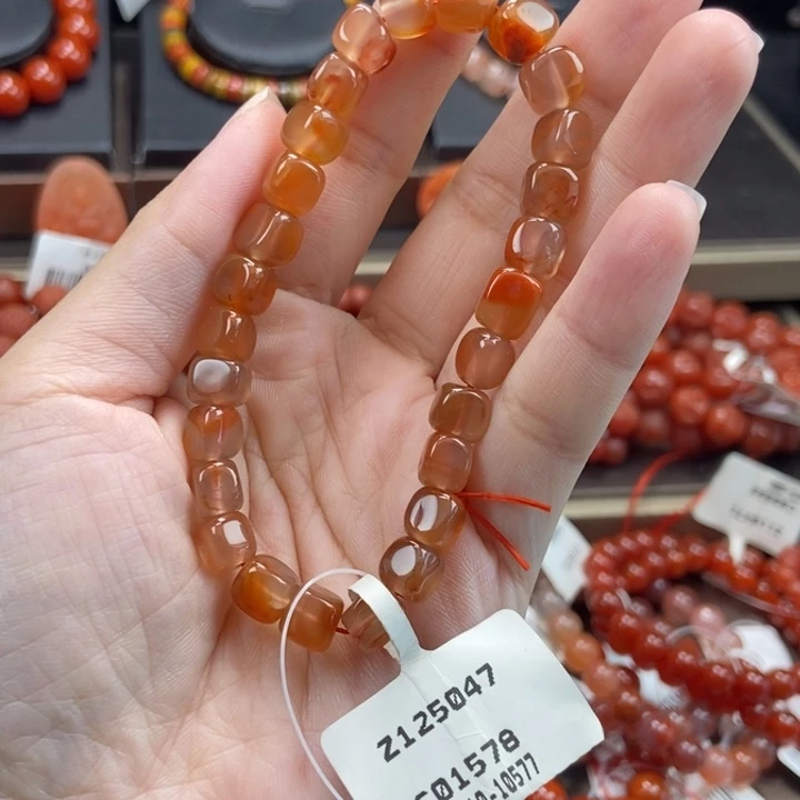 玛瑙/玉髓合金手链7m