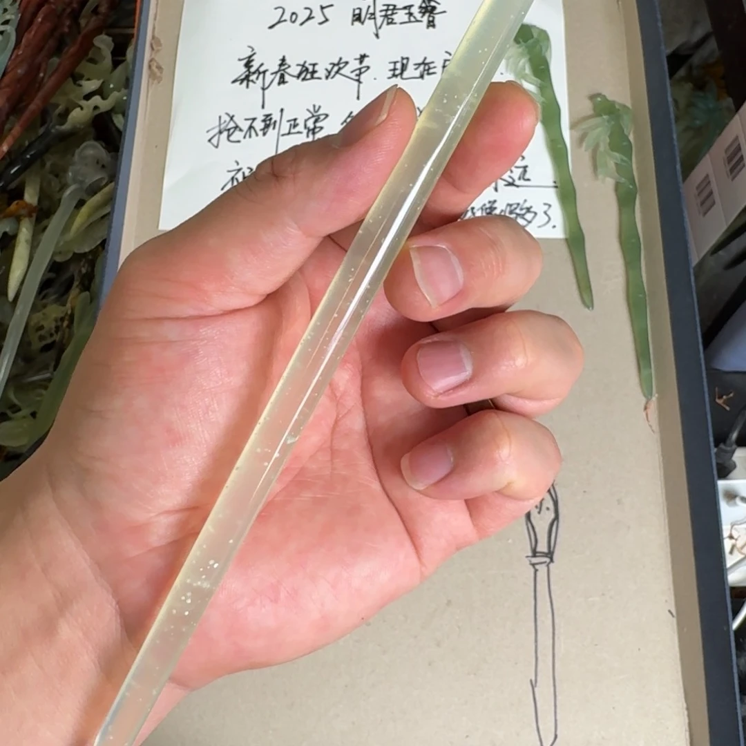 岫玉发饰未镶嵌明君玉簪贼拉好看