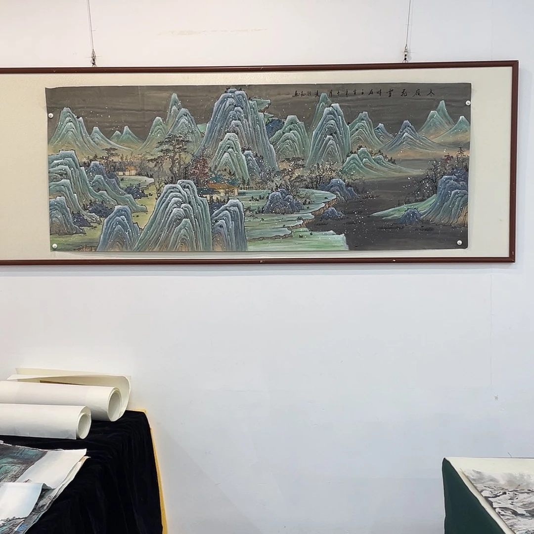 国画凌行志手绘作品