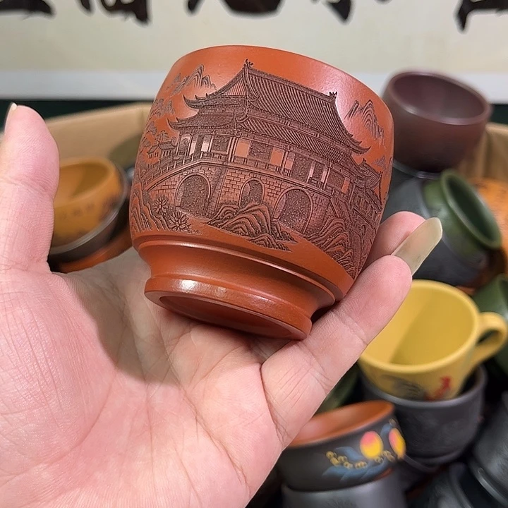 茶杯紫砂全手工紫砂主人杯