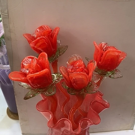 琉璃夜光玫瑰高45厘米