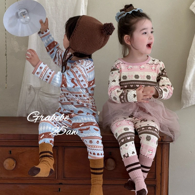 儿童秋冬舒绒300G加厚纯棉秋衣秋裤家居服套装A类无骨