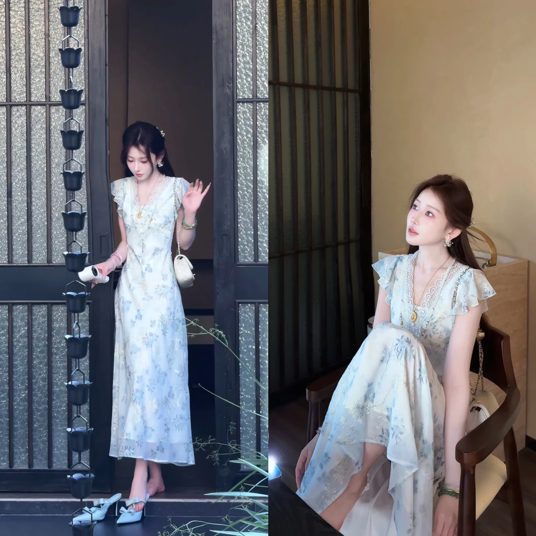 【婷婷】《人间小茉莉》夏日清新碎花裙 TTH2SX686【Q】