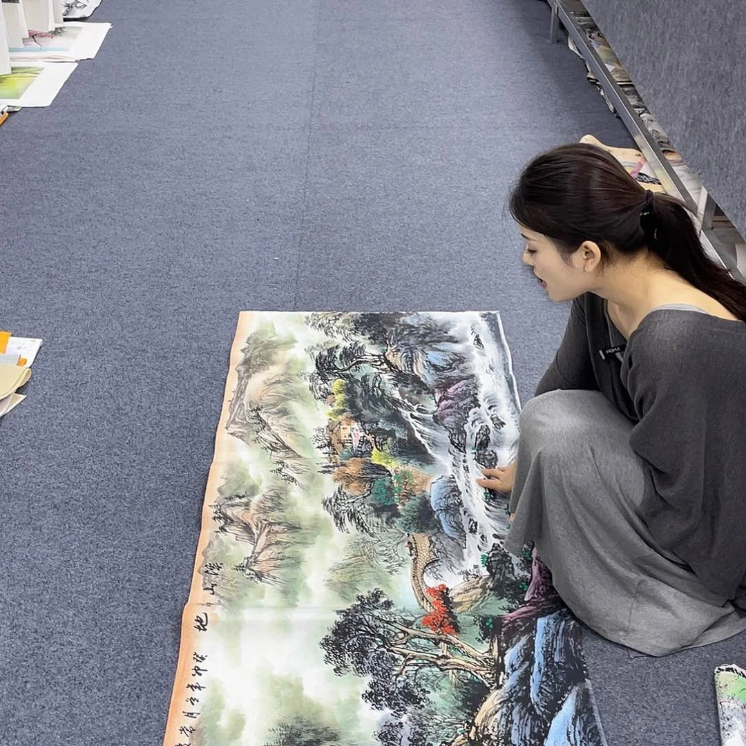 国画作品小姐姐放漏…