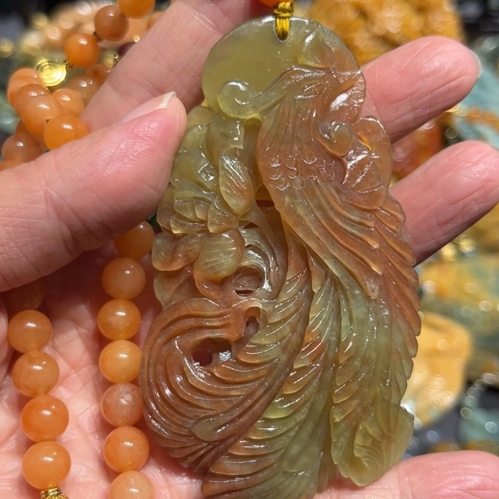 岫玉未镶嵌岫玉吊坠