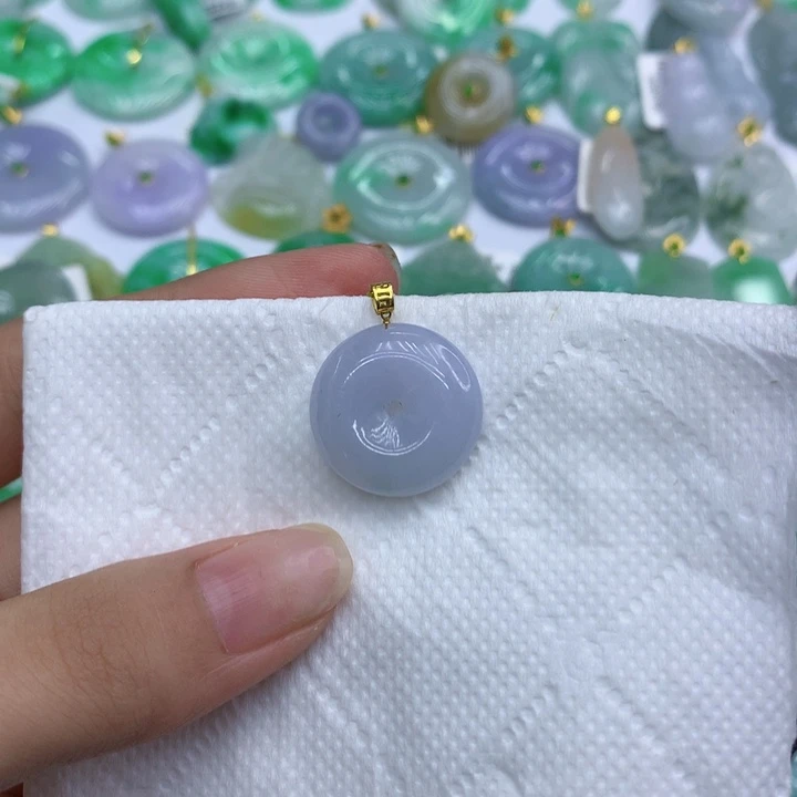 颈饰18K金镶嵌翡翠11111111