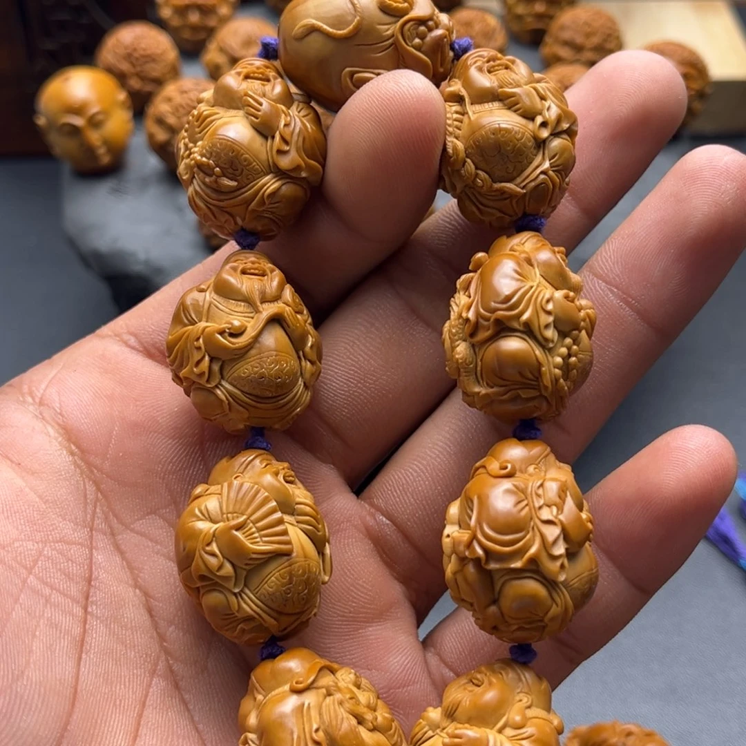 T***c橄榄核手串/手链财神